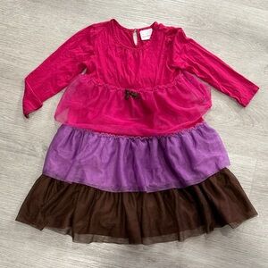 Hanna Andersson tiered tulle Dress size 110 (5)